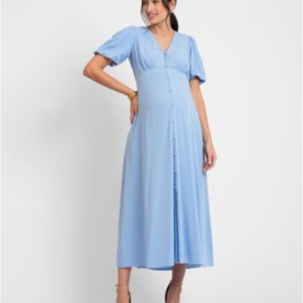 Seraphine Light Blue Midi Dress
